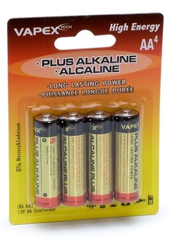 4 styk AA batterier på 1,5V - LR6 AA Size