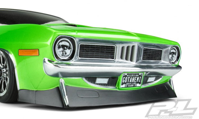Proline body 1972 Plymouth Barracuda Clear Slash 2WD Drag Car
