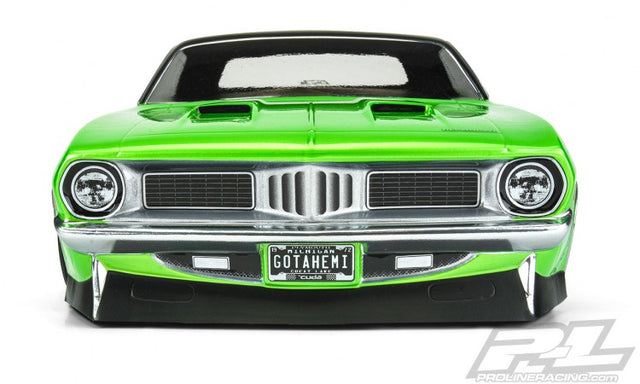 Proline body 1972 Plymouth Barracuda Clear Slash 2WD Drag Car