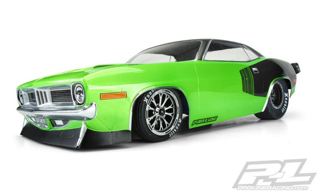 Proline body 1972 Plymouth Barracuda Clear Slash 2WD Drag Car