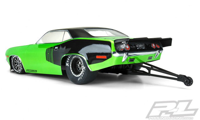 Proline body 1972 Plymouth Barracuda Clear Slash 2WD Drag Car