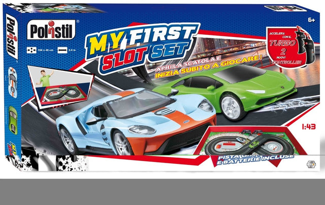 Racerbane bord med 2 biler