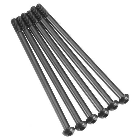 Axial Hex Socket Button Head Screw Shaft M3x61mm Blk