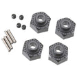 Axial Aluminum Hex Hub 12mm Black (4)