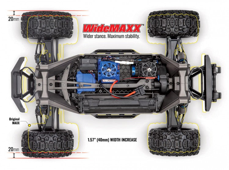 MAXX with WideMAXX 4x4 1/10 RTR TQi TSM