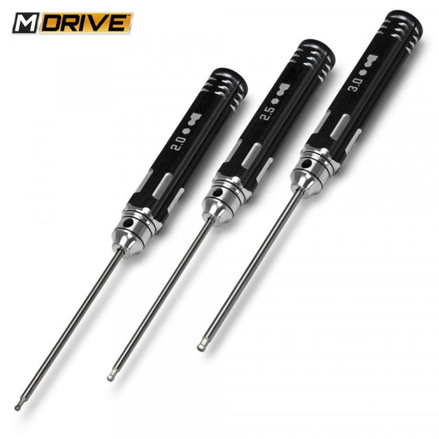 Mdrive Allen Wrench Ball Hex Tool Set 2, 2.5 & 3mm