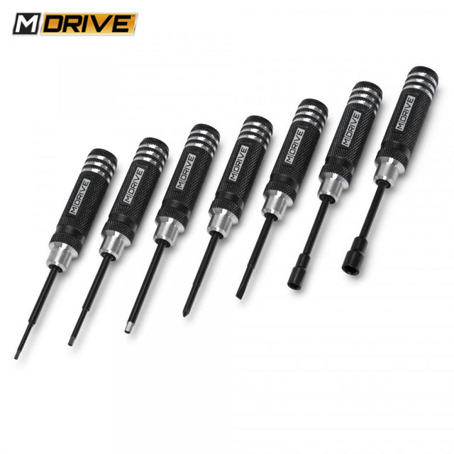 Mdrive Mini Tool Set Hex & Nut Drivers + Flat & Cross 7-pieces