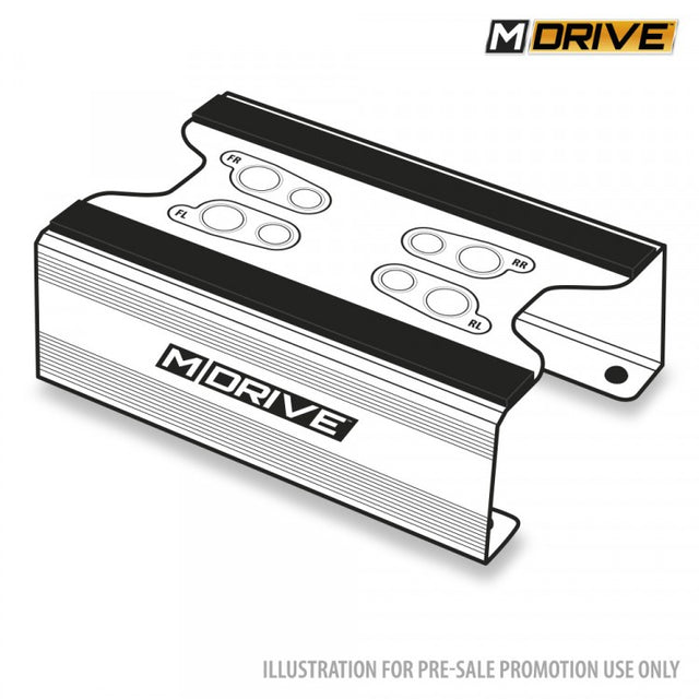 Mdrive Car Stand Aluminium Gold - 165x105x60mm