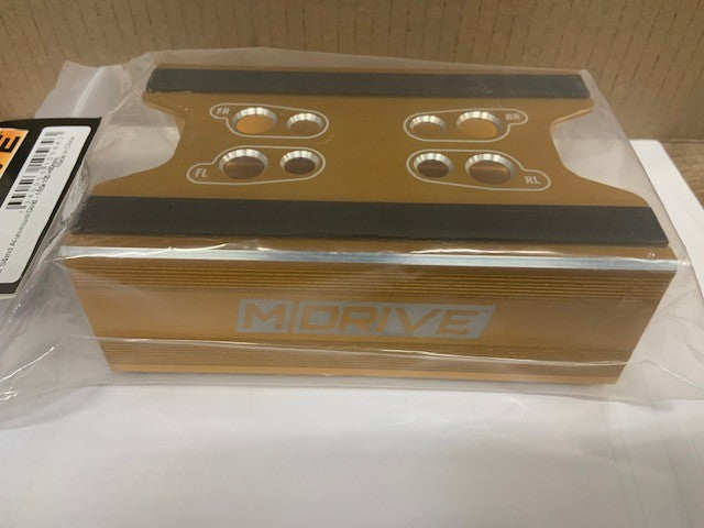 Mdrive Car Stand Aluminium Gold - 165x105x60mm