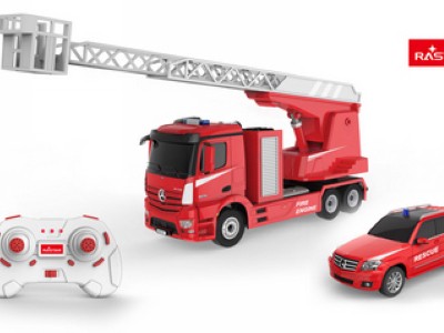 Rastar Mercedes-Benz Antos 1:24 RTR brand- og brandchef bil