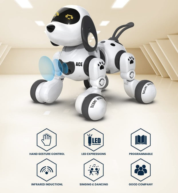 Sjov fjernstyret robot hund fra DEERC