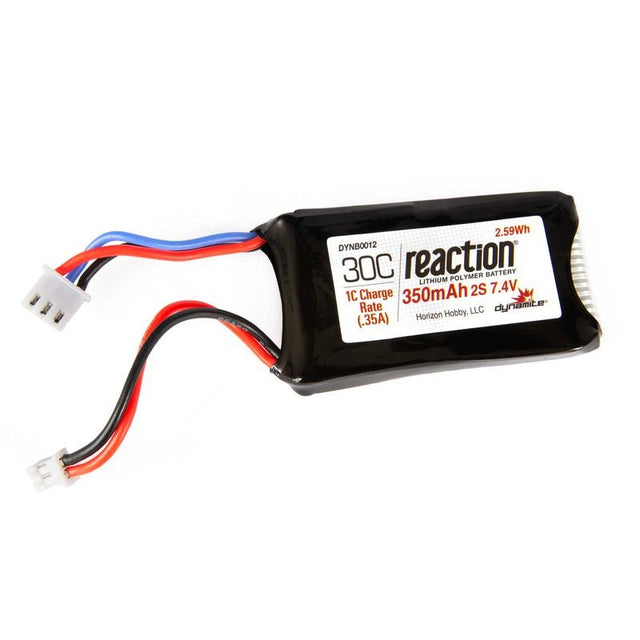 7.4v 350mAh 2S LiPo Battery: PH 2.0 SCX24