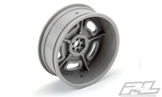 Proline Slot Mag Drag Spec 2.2" Gray Front Wheels SC Drag