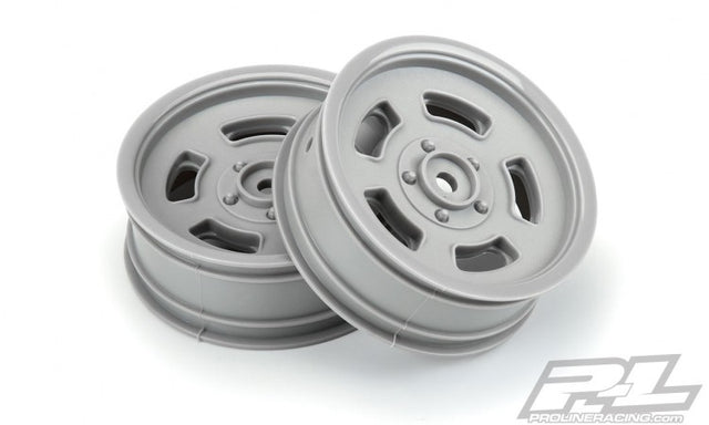 Proline Slot Mag Drag Spec 2.2" Gray Front Wheels SC Drag