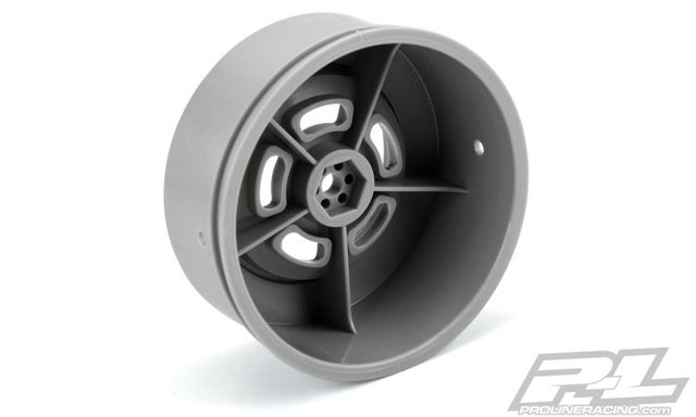 Proline Wheels Slot Mag Drag Spec 2.2"/3.0" Grey (2) SC Drag Car Rear