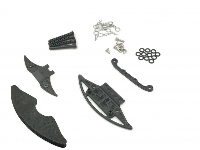 GL Racing Carbon reinforced bumper w/ body post set (Lexan Body)