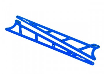 Traxxas 9462X Side Plates Wheelie Bar Alu Blue Drag Slash