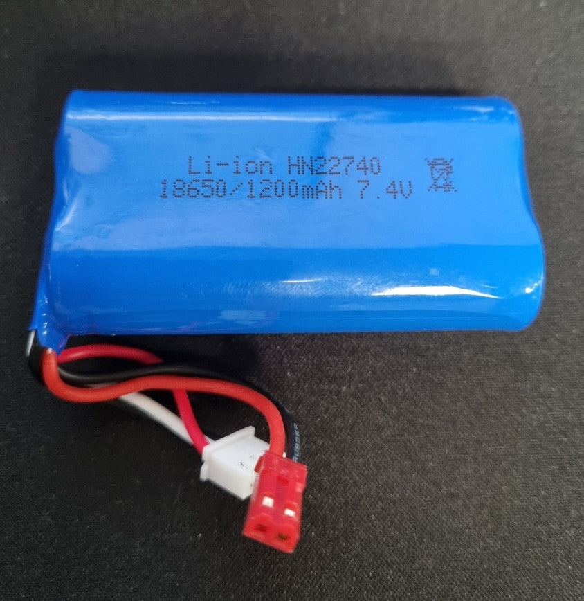 7,4v Li-ion 1200mah batteri - JST stik