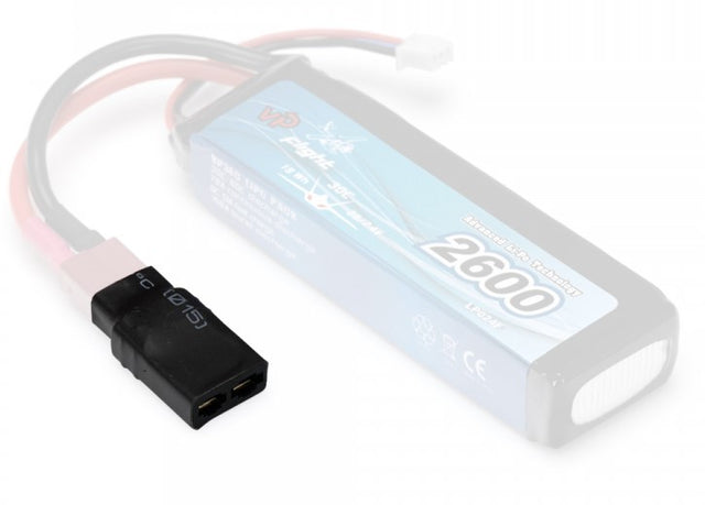 Adapterstik omformerstik Deans / T-plug han til Traxxas hun