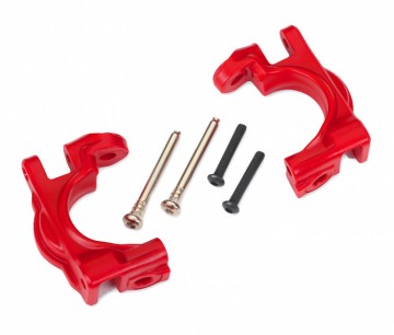 Traxxas 9032R Caster Blocks (C-Hub) EHD Red L+R