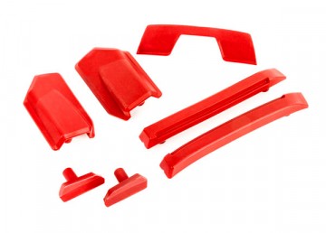 Traxxas 9510R Body Reinforcement & Roof Skidpads Red Sledge
