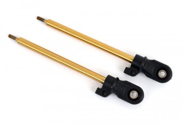 Traxxas 9662T Shock Shafts TiN-Coated 80mm GT-Maxx (2)