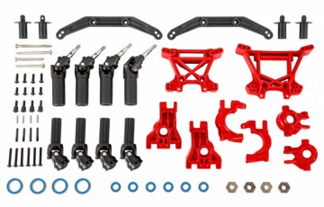 Traxxas 9080R Upgrade Kit Extreme Heavy Duty Red Hoss, Rustler, Slash, Raptor R - 4x4