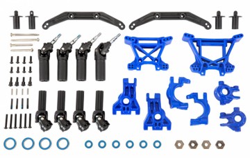 Traxxas 9080X Upgrade Kit Extreme Heavy Duty Blue Hoss, Rustler, Slash, Raptor R - 4x4