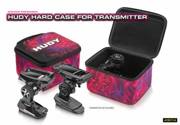 Hudy Transmitter Hard Case 185x220x145mm Sanwa MT44 & M17 - 199171-H