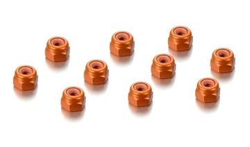 Alu Nut M3 Orange (10) - 296530-O