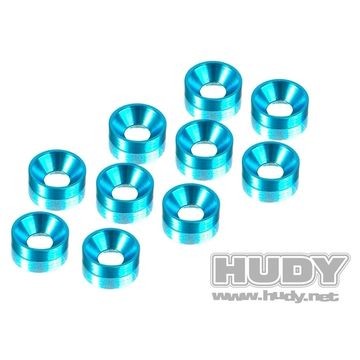 Countersunk washers 3mm Blue (10) - 296510-B