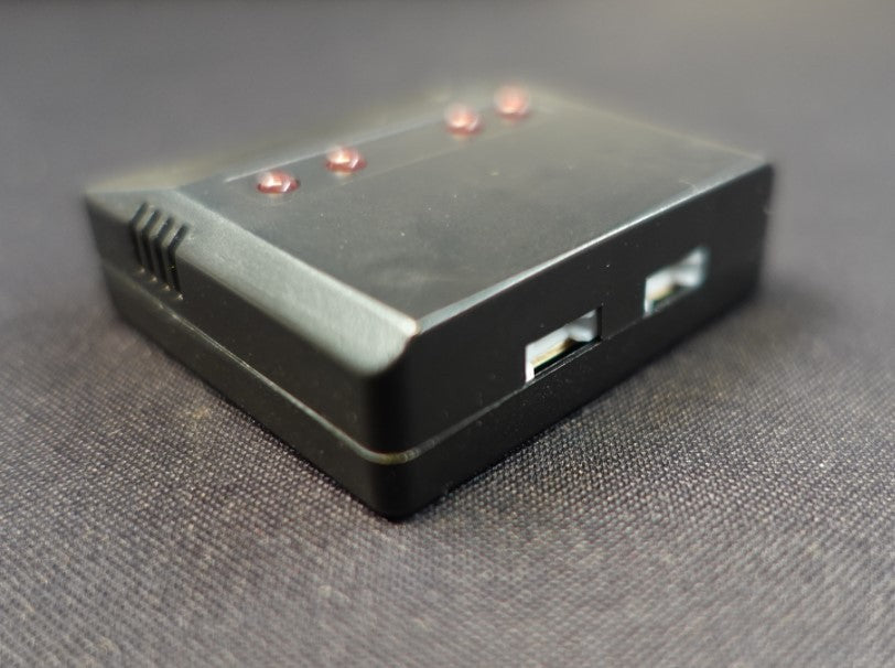 USB lader 1S Lipo batteri med 4 porte