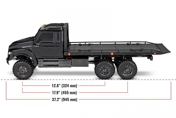 TRX-6 Ultimate RC Hauler 6x6 TQi Black - næsten 1 meter