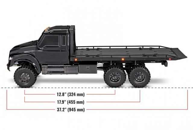 TRX-6 Ultimate RC Hauler 6x6 TQi Black - næsten 1 meter