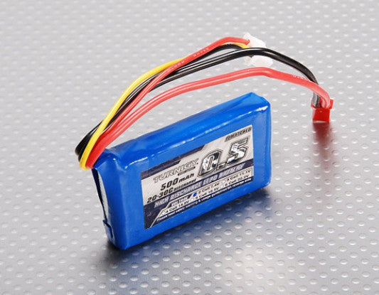 Turnigy 500mAh 2S 20C Lipo batteri - JST