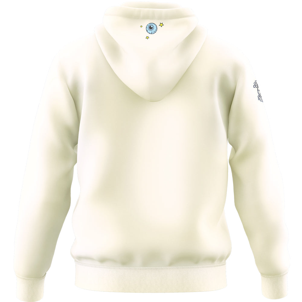 Rick and Morty hoodie off-white, L