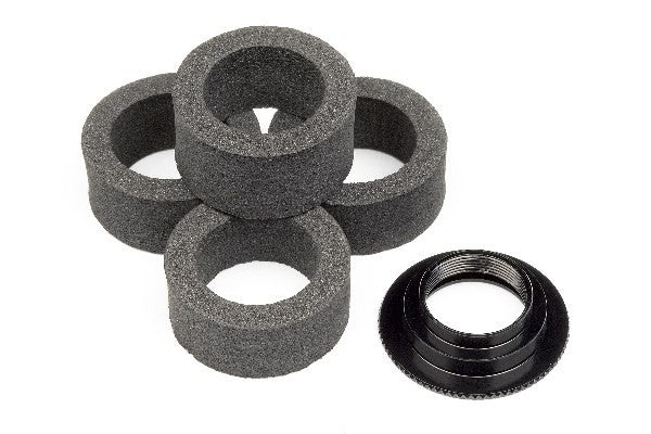 HPI 104123 - SERVO SAVER FOAM (4PCS) WITH ADJUST NUT