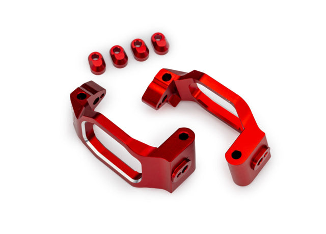 TRAXXAS 10232-RED Caster Blocks Alu Red (Pair)