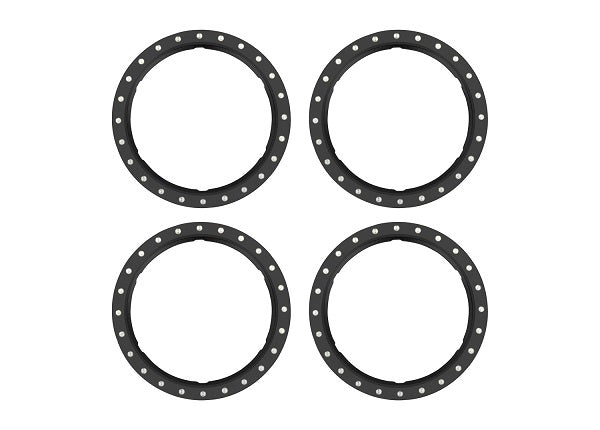 TRAXXAS 10276-BLK Beadlock Rings Alu Black (Pro Scale Wheel Alu System) (4)