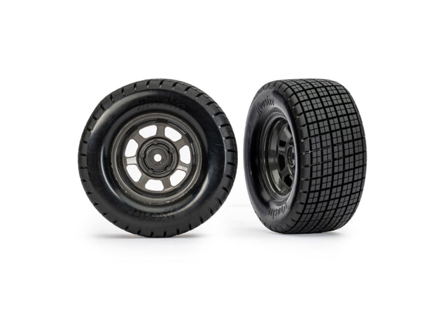 TRAXXAS 10474X Tires & Wheels Hoosier / Dirt Oval 4WD/2WD Rear (2)