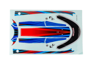 Traxxas 10699-BLUE Decal Set Hatch Blue Disruptor