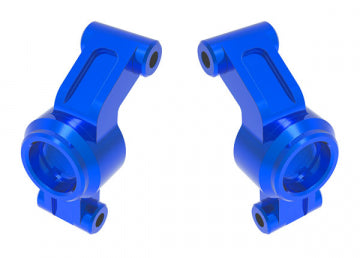 Traxxas 10751-BLUE Stub Axle Carriers Alu Blue (Pair) Mini Maxx