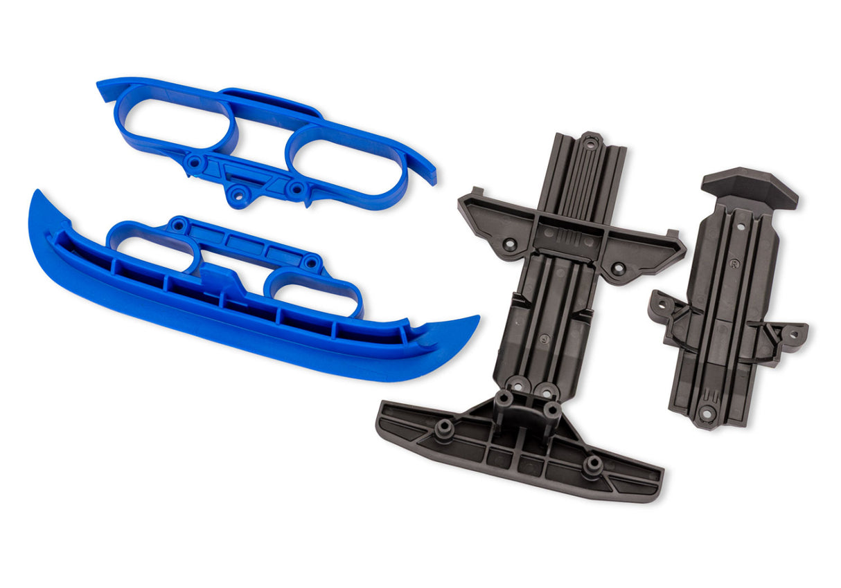 Skidplates Front & Rear + Front & Rear Bumper Blue) Mini Rally