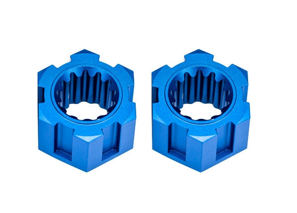 TRAXXAS 10954-BLUE Wheel Hubs Alu Blue Front (2) Funco Sand Car
