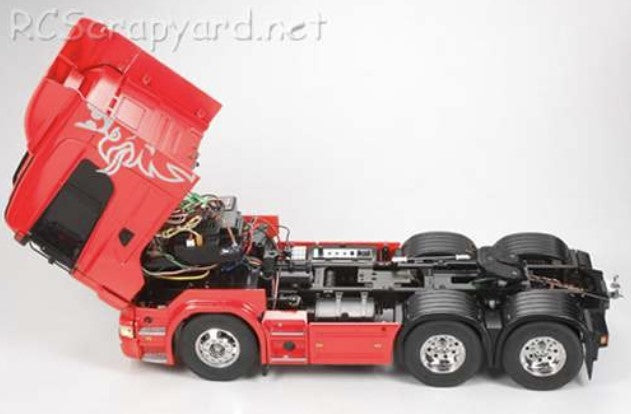 Tamiya 1:14 R/C FULL OPTION - SCANIA R620 METAL ORANGE 23689