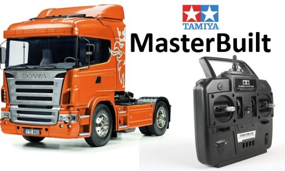 Tamiya 1:14 R/C FULL OPTION - SCANIA R620 METAL ORANGE 23689