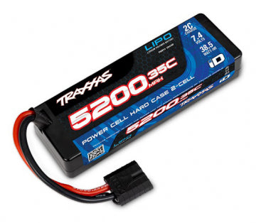 BLACK TILBUD - Traxxas Li-Po Battery 2S 7,4V 5200mAh 35C iD-connector