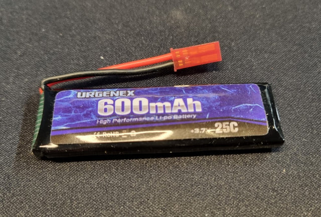 LiPo 3,7V 600mah - JST stik