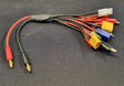 Ladekabel med multistik - 10 stik bl.a. Deans Tamiya, XT