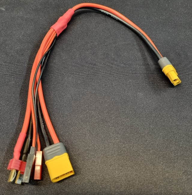 Ladestik / omformerstik XT60 hun til han T-plug, Deans XT60, BEX, JST